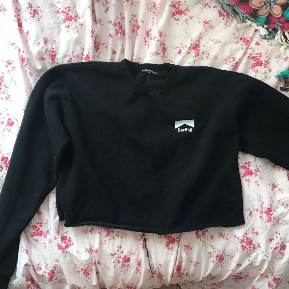 darling black sweatshirt
